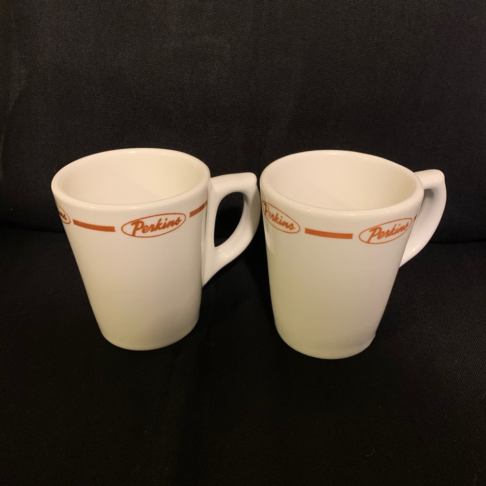 Vintage Perkins Restaurant Coffee Mugs (2)